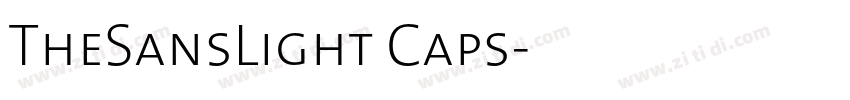 TheSansLight Caps字体转换
